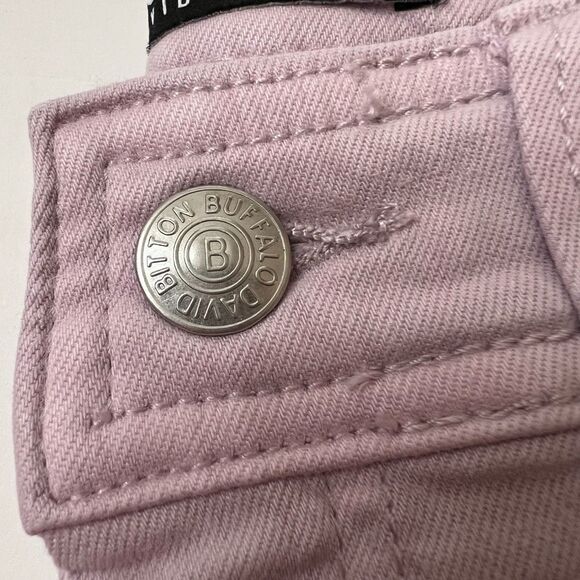BUFFALO David Bitton Women’s Crop Pant Brigette Size 10 High Rise Soft Lilac NWT - Picture 8 of 9